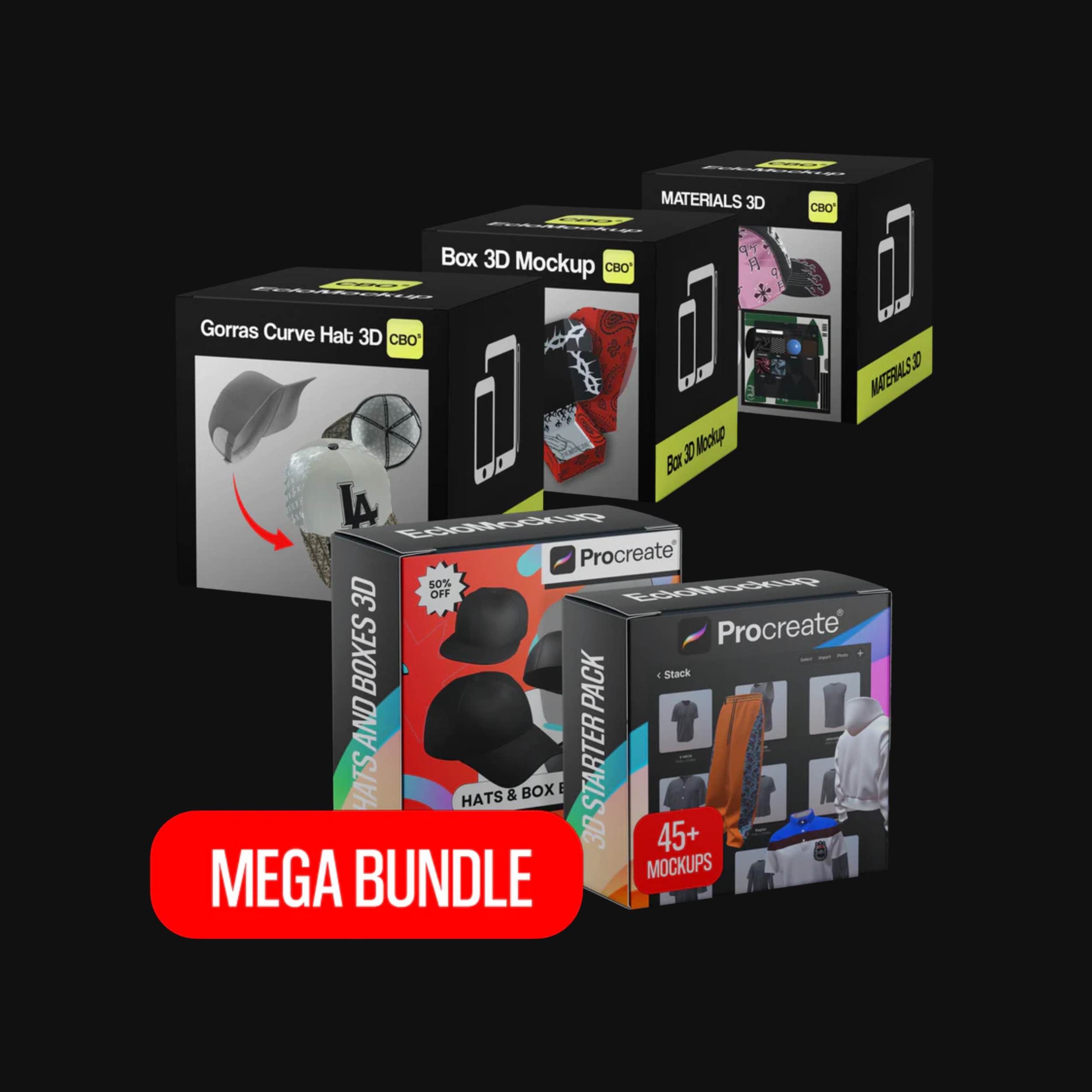 FBX 3D MOCKUP PACK BUNDLE