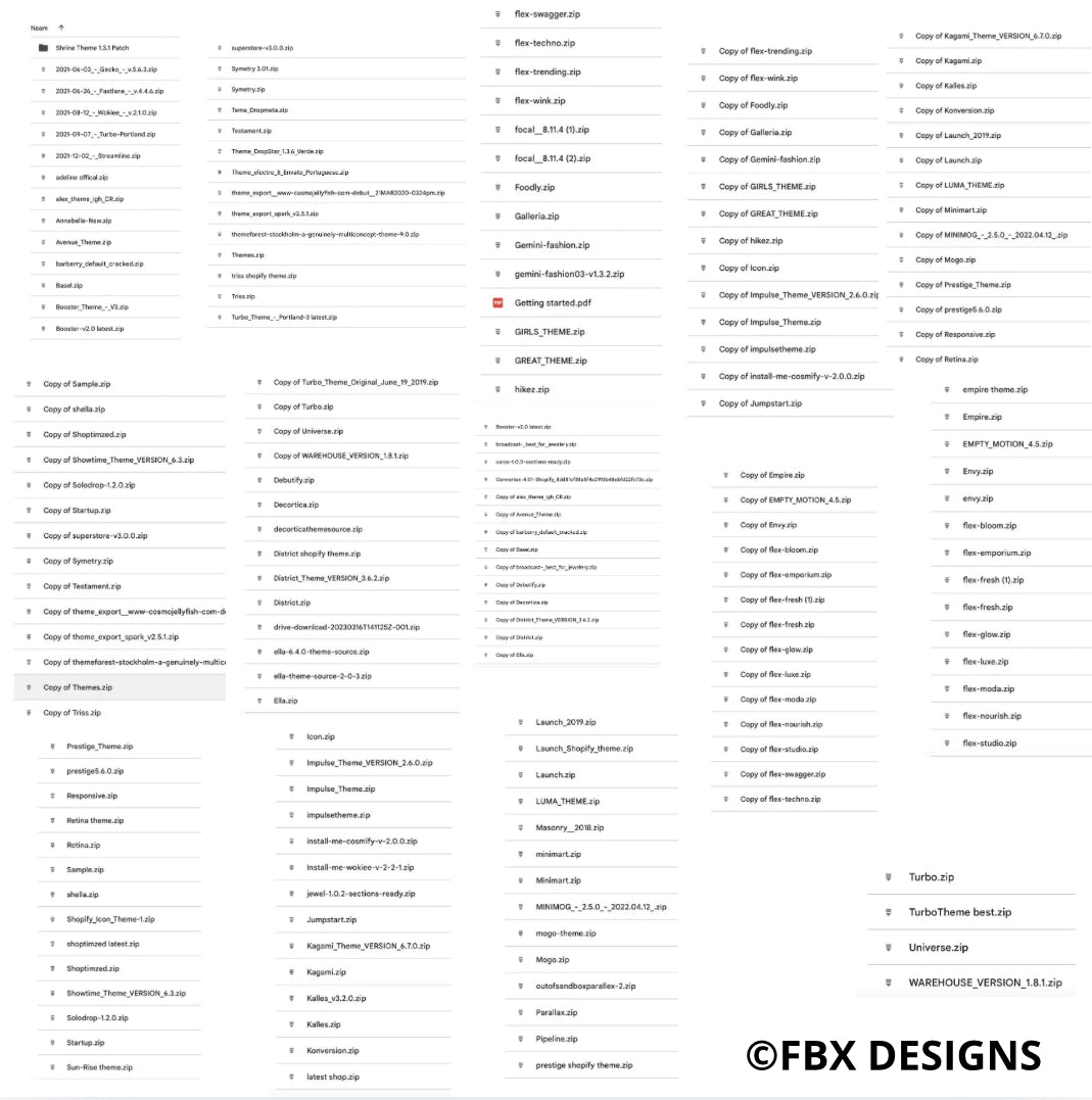 FBX PREMIUM THEME PACK (150+ THEMES)