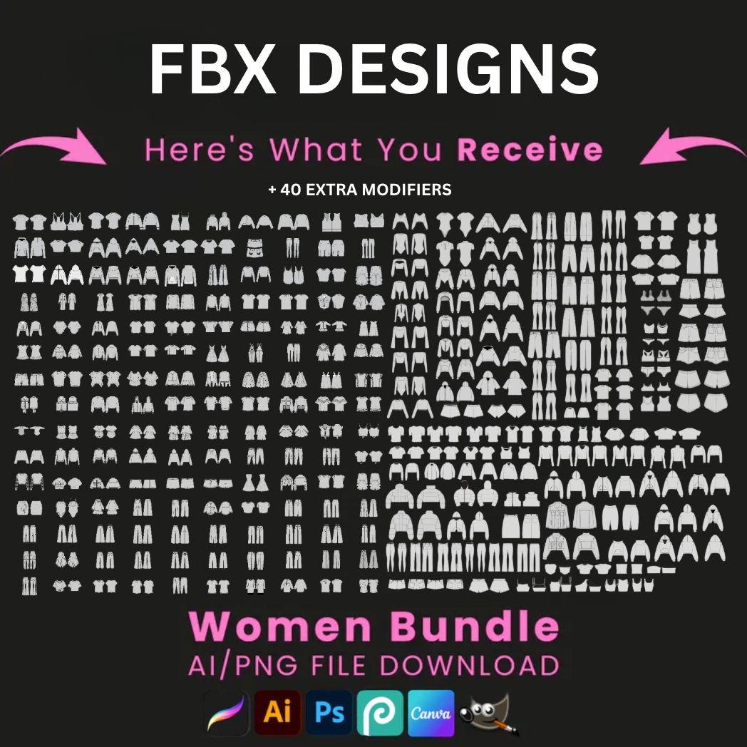 FBX WOMEN MOCKUP PACK