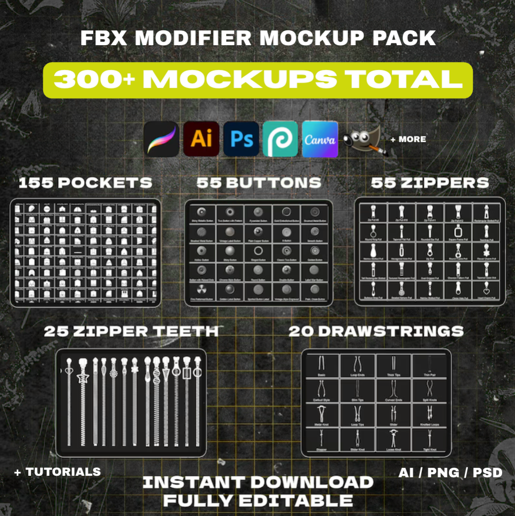 FBX MODIFIER MOCKUP PACK