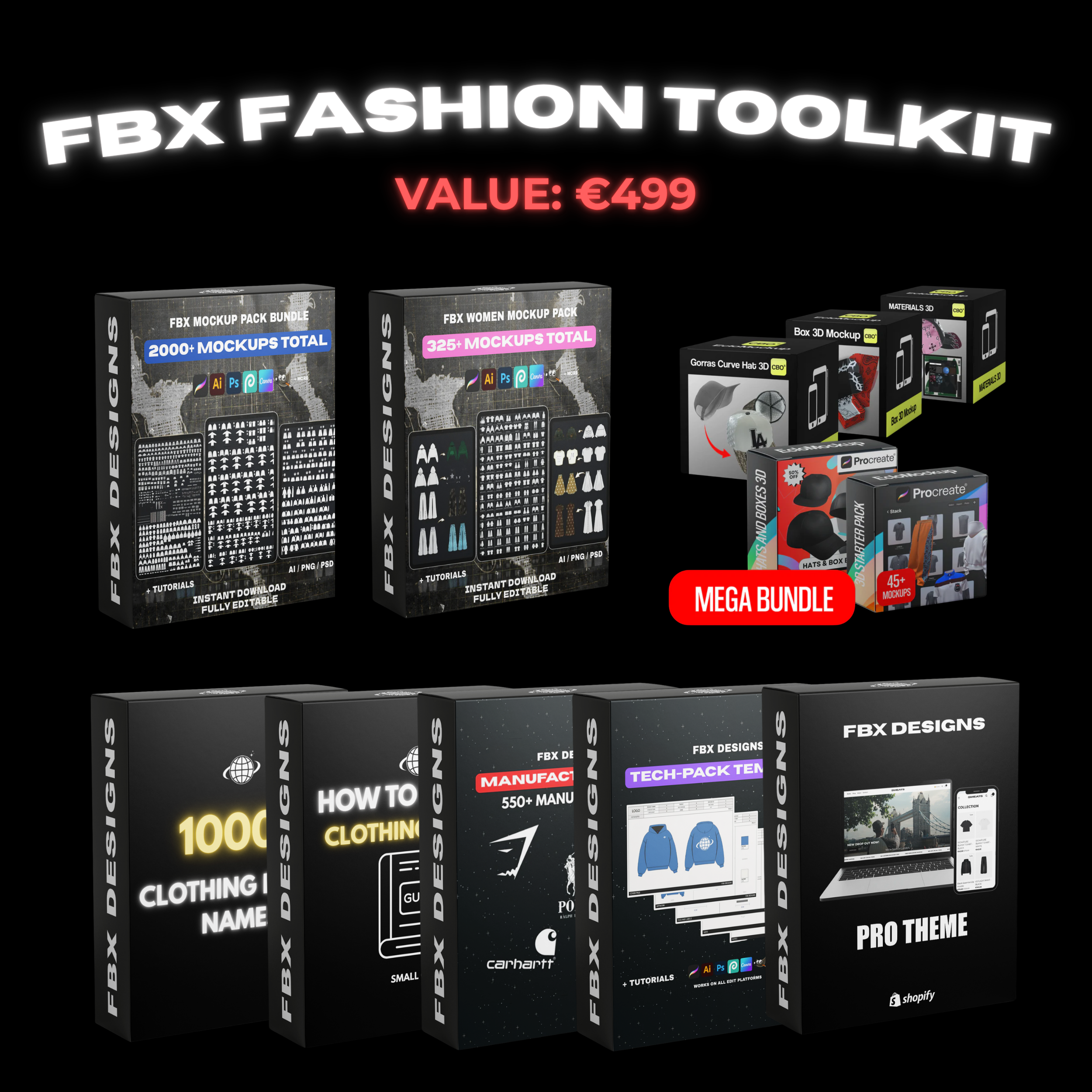 FBX ULTIMATE CLOTHING BUNDEL