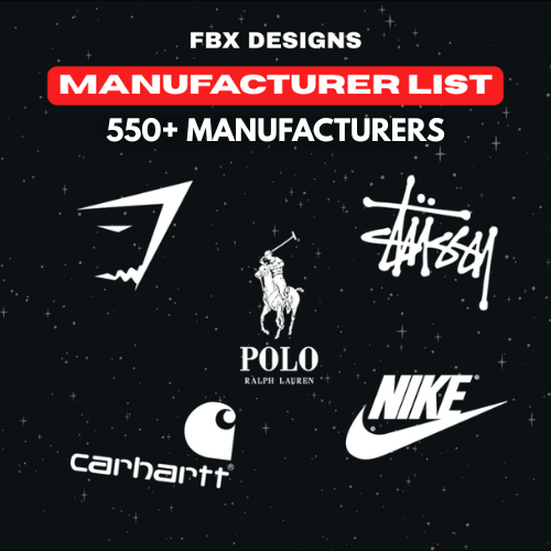 FBX PRIVATE MANUFACTURER LIST