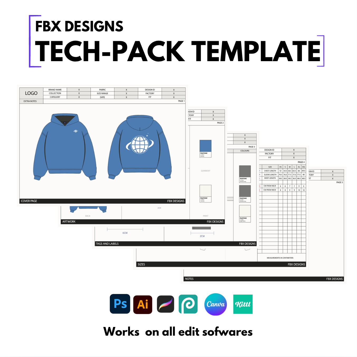 FBX Tech-Pack Template