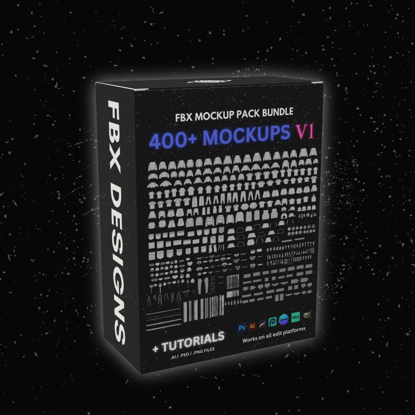 FBX Mockup Pack V1 (400+ Mockups)